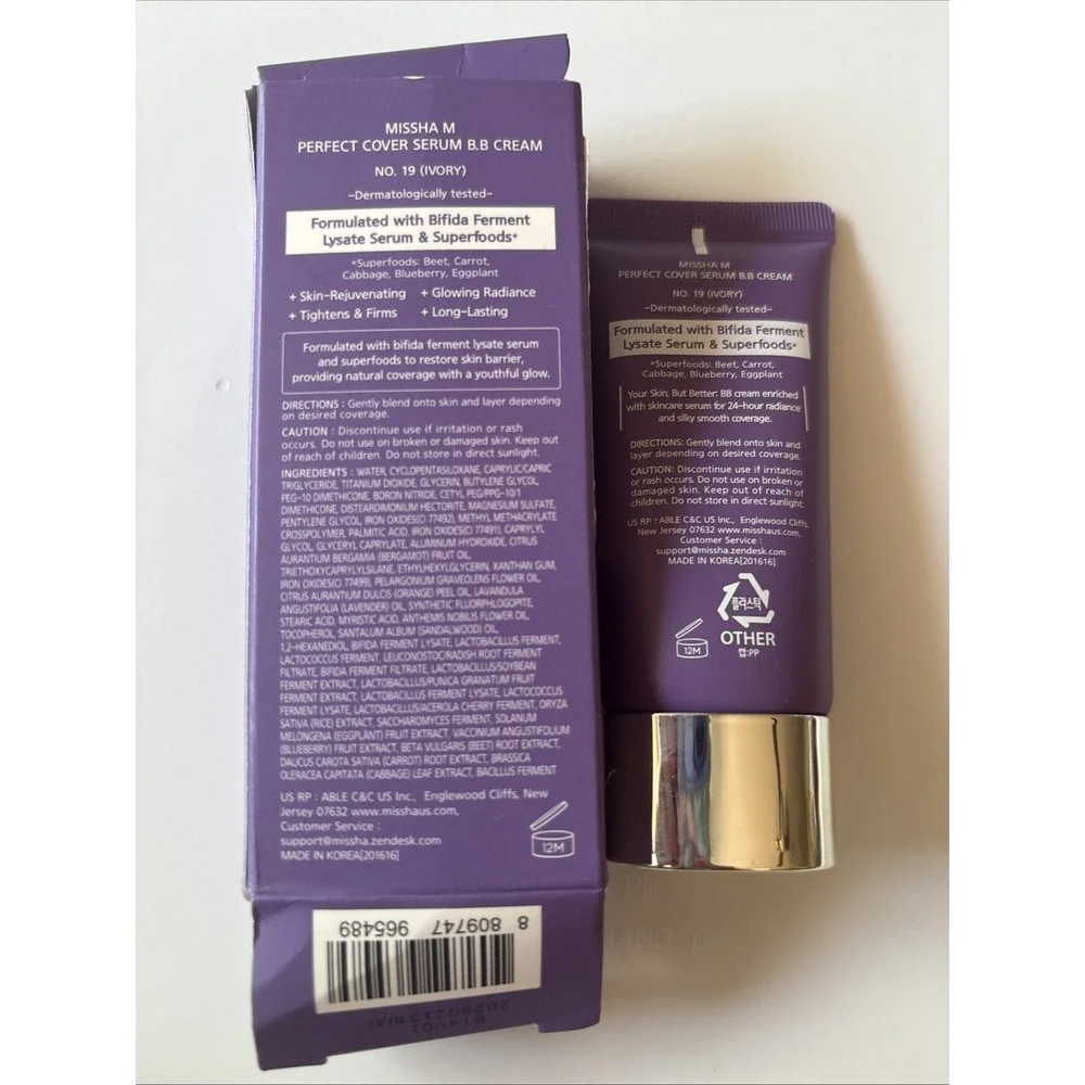 MISSHA M PERFECT COVER SERUM BB CREAM -19 IVORY-  Korean Makeup